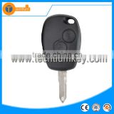 2 button remote car key blanks wholesale with logo and uncut blade key cover shell fob for renault logan Clio Sandero