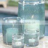 Wholesale Eco Friendly White Glass Candle Holder for Decoration thumbnail-4