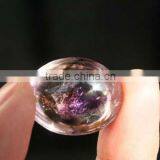 Pink Natural Clear Crystal Ball Can Make Necklace thumbnail-1