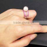 2016 New Design Pearl Finger Ring thumbnail-4