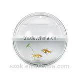 OEM and ODM Transparent Acrylic Round Shape Wall Mounted Fish Tank Promotion