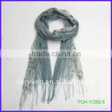 Silk Printed Elegant Ladies Scarf (FCH-11292-5)