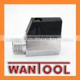 Mini Ball Valves / Female Male Ball Valves / Ball Valves WITH BLACK HANDLE thumbnail-1