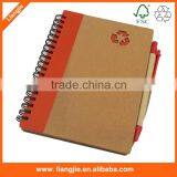 Kraft Cover Spiral Writing Pads Filler Papers Eco-friendly Notebook With Pen thumbnail-6