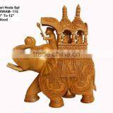Wooden Elephant Sculpture/old Wooden Sculpture/indain Elephnats thumbnail-1