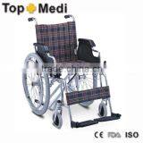 Rehabilitation Therapy Supplies Fabric Aluminum Lightweight Wheelchair thumbnail-1