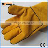BSSAFETY 2016 Factory Price Leather Welding Safety Work Glove thumbnail-2