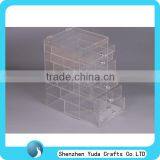 Clear Countertop Plexiglass Cosmetic Display Showcase Acrylic 5 Drawers Clear Makeup Organizer
