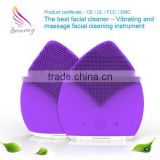 Innovative products 2016 beauty salon equipment silicone facial cleansing brush exfoliating gel