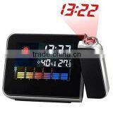 Digital LCD Weather Projection Alarm Clock With Colorful Backlight