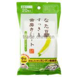 NATA Bean Whitening Tooth Polisher Wet Tissue Sheet Brightening and Deodorant Made in Japan