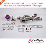 Mertop 3.0mm STEAM PIPE B** T3/T4 E30 E34 24V M50/M52/S50/S52 Turbo Manifold+TIAL 44mm V Band Water Cold Wastegate Kits thumbnail-1