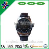 new design cheap wrist watch with PU strap for gift