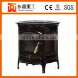 American Style Freestanding Enamel Fireplace/Wood Fireplace With Brown Colour DHF905UCE thumbnail-5