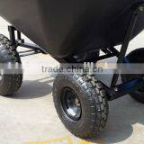 Four Wheels Plastic Tray 130L Wheelbarrow Cart thumbnail-4