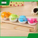 Portable Plastic Colorful Funny Child Cartoon Whale Pencil Sharpener thumbnail-1