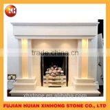 Carved Suspended Marble Fireplace,indoor Freestanding Fireplace thumbnail-6