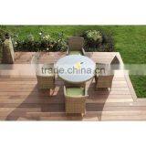 2017 Sigma Quickest Delivery All Weather Resin Wicker Glass Top Round Latest Dining Table Designs thumbnail-1