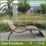 Outdoor PE Rattan+ Alu Frame Leisure Colorful Rattan Beach Chair thumbnail-1