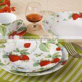 Flower Decal Porcelain 20pcs Dinner Set