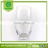 2017 HOT SELLING Star or Dot Decal Stemless Wine Glass Cup for Drinking thumbnail-2