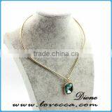 Dubai Gold Necklace Fashion Gold Long Chain Gemstone Necklace thumbnail-4
