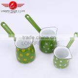 3 PCS Customized Classic Antique Enamel Arabic Coffee Pot for Turkish Coffee thumbnail-2