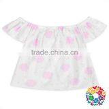 Baby Girls Summer Fresh Patterns Plain Top Outfits Short Sleeve Children Clothes thumbnail-4