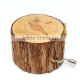 Wooden Music Box, Natural Wood Stump Music Box, Eco-friendly Music Box for Kid Gift thumbnail-3