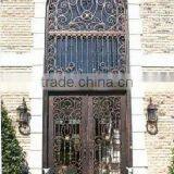 Bisini Wrought Iron Arch Top Double Entry Door (BG90071)