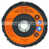4-1/2" Polycarbide Abrasive Wheel Abrasive Grinding Wheel Abrasive Flap Wheel thumbnail-1
