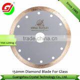 150mm Sharp Cutting Diamond Blade 6" Saw Saw Blade for Glass thumbnail-1