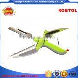 6 in 1 Kitchen Clever Scissors Shears Multi Function Clever Cutter Food Choppers Smart Knife Board Vegetable Slicer thumbnail-1