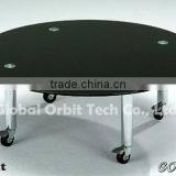 Round Dining Table, Modern Hotel Lobby Glass Round Table thumbnail-4