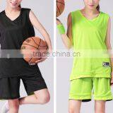2016 Women Double-sided Sportwear Quick Dry Basketball Jersey Set thumbnail-5