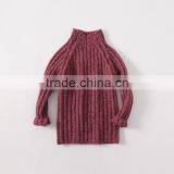 Trendy Design Solid Colour Slim Turtleneck Shrug Sweater for Kids Girl thumbnail-2
