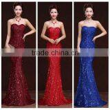 Bling Sequin Long Evening Sleeveless Fashion Dinner Dress thumbnail-1