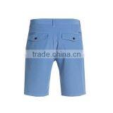 Blue Solid Color Cotton Polyester Casual Shorts for Men thumbnail-3