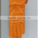lady fashion leather glove 2014 new style real leather