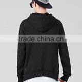 Simple Comfortable Black Plain 80% Cotton 20% Polyester Hoodies thumbnail-3