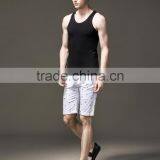 Mens Black Plain Custom Gym Stringer Vest thumbnail-2