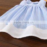 Girls Boutique Princess Dress Baby Stripe Design Clothes Wear With Bowknot Girl Birthday Dresses thumbnail-4