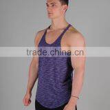 Custom Stringer Vest, Tri-blend Fitness Singlet, Gym Tank Top thumbnail-3