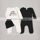Newborn Infant Bodysuits Fall Style Carter's Baby Overalls Little Brother Romper Baby Boy Clothes thumbnail-1