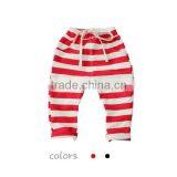 Hotsales! High Quality Infant 100 Cotton Girls Strip Baby Pants thumbnail-1
