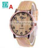 Newest Wooden Leather Watch Custom Logo Fashion Wrist Watch thumbnail-4