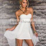 New Fahion Chiffon Dress High Quality Women Bra Top Mini Dress For Sale thumbnail-3