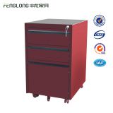 Chinese latest 3 drawer file cabinet rotating storage cabinet steel office mobile document pedestal