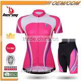 BEROY New Model Women Short Sleeve Cycling Apparel Set Sun uv Protective Cycle Wear thumbnail-1