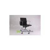OEM Swivel Eames Genuine Leather Executive Office Chairs With Aluminum Frame thumbnail-1